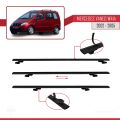 Mercedes Vaneo (W414) 2002-2005 Arası ile Uyumlu BASIC Model Ara Atkı Tavan Barı Siyah 3 Adet