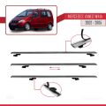Mercedes Vaneo (W414) 2002-2005 Arası ile Uyumlu BASIC Model Ara Atkı Tavan Barı Gri 3 Adet