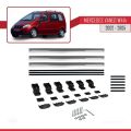 Mercedes Vaneo (W414) 2002-2005 Arası ile Uyumlu BASIC Model Ara Atkı Tavan Barı Gri 3 Adet
