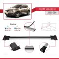 Nissan Murano 2 (Z51) 2008-2014 Arası ile Uyumlu FLY Model Ara Atkı Tavan Barı Gri 3 Adet