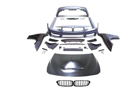 Bmw 3 Serisi F30 2012-2018 İçin Uyumlu M3 Görünüm Bodykit (Çamurluk ve Kaput Dahil Set)