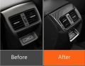 Honda  Civic FE1 2022+ Uyumlu Arka Klima Panel Kaplama - Karbon