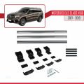 Mercedes GLS Class X166 2017-2019 Arası ile Uyumlu BASIC Model Ara Atkı Tavan Barı Gri 2 Adet