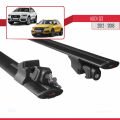 Q3 (8U) 2012-2018 Arası ile Uyumlu HOOK Model Ara Atkı Tavan Barı Siyah 2 Adet