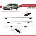 Mercedes E Class S210 Wagon 1998-2002 Arası ile Uyumlu BASIC Model Ara Atkı Tavan Barı Siyah 2 Adet