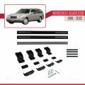 Mercedes E Class S210 Wagon 1998-2002 Arası ile Uyumlu BASIC Model Ara Atkı Tavan Barı Siyah 2 Adet