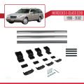 Mercedes E Class S210 Wagon 1998-2002 Arası ile Uyumlu BASIC Model Ara Atkı Tavan Barı Gri 2 Adet