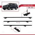 Infiniti QX80 (Z62) 2014-2023 Arası ile Uyumlu BASIC Model Ara Atkı Tavan Barı Siyah 2 Adet