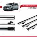 Mercedes V Class 3 (W447) 2014 ve Sonrası ile Uyumlu BASIC Model Ara Atkı Tavan Barı Gri 3 Adet