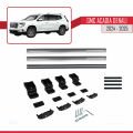 GMC Acadia Denali 2024-2025 Arası ile Uyumlu BASIC Model Ara Atkı Tavan Barı Gri 2 Adet