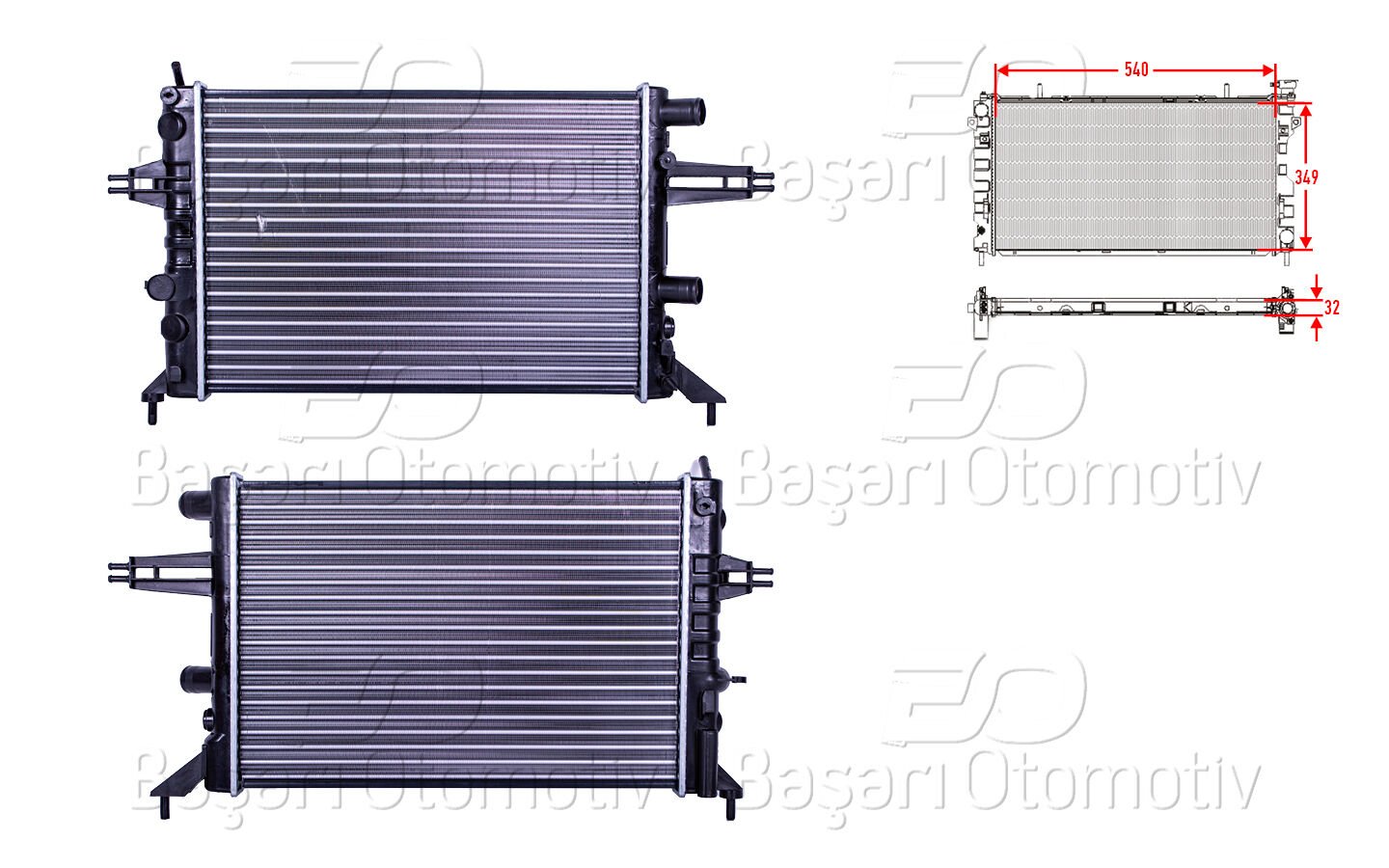 Opel Astra G 1997 ve Sonrası Uyumlu Su Radyatörü