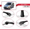 Opel Combo D 2012-2018 Arası ile Uyumlu ACE-1 Ara Atkı Tavan Barı Siyah 2 Adet
