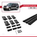 Mitsubishi Pajero (V60) 5 Kapı 1999-2006 Arası ile Uyumlu FLY Model Ara Atkı Tavan Barı Siyah 3 Adet