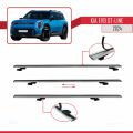 KIA EV9 GT-LINE 2024 ve Sonrası ile Uyumlu BASIC Model Ara Atkı Tavan Barı Gri 2 Adet