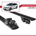Toyota Auris 2 (E180) Touring Sports 2013-2018 Arası ile Uyumlu HOOK Model Ara Atkı Tavan Barı Siyah 2 Adet