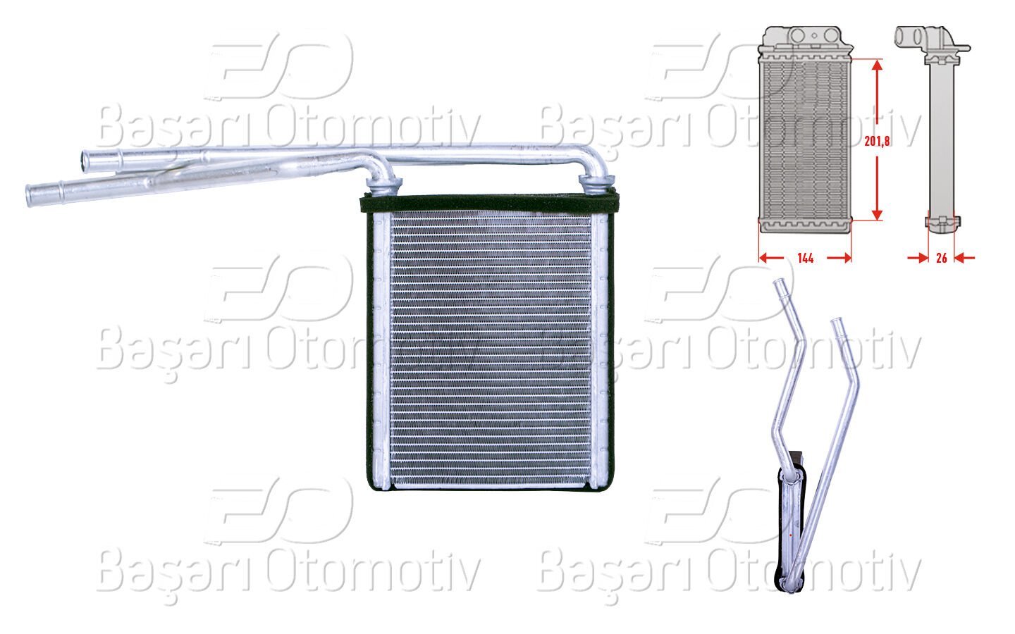 Toyota Yaris 1.0 1.33 1.8 1.4 Kalorifer Radyatörü