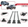 Mitsubishi Outlander 2 2007-2012 Arası ile Uyumlu FLY Model Ara Atkı Tavan Barı Gri 3 Adet