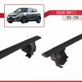 Suzuki Swift 2 Post-Facelift 2013-2016 Arası ile Uyumlu ACE-4 Ara Atkı Tavan Barı Siyah 2 Adet
