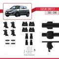 Suzuki Swift 2 Post-Facelift 2013-2016 Arası ile Uyumlu ACE-4 Ara Atkı Tavan Barı Siyah 2 Adet