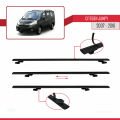 Citroen Jumpy 2 (G9) 2007-2016 Arası ile Uyumlu BASIC Model Ara Atkı Tavan Barı Siyah 2 Adet