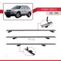 Hyundai Santa Fe (SM) 2001-2006 Arası ile Uyumlu BASIC Model Ara Atkı Tavan Barı Gri 2 Adet