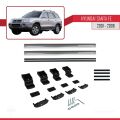 Hyundai Santa Fe (SM) 2001-2006 Arası ile Uyumlu BASIC Model Ara Atkı Tavan Barı Gri 2 Adet