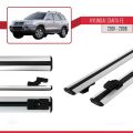 Hyundai Santa Fe (SM) 2001-2006 Arası ile Uyumlu BASIC Model Ara Atkı Tavan Barı Gri 2 Adet
