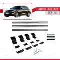 Infiniti EX35 EX37 2008-2013 Arası ile Uyumlu BASIC Model Ara Atkı Tavan Barı Gri 2 Adet