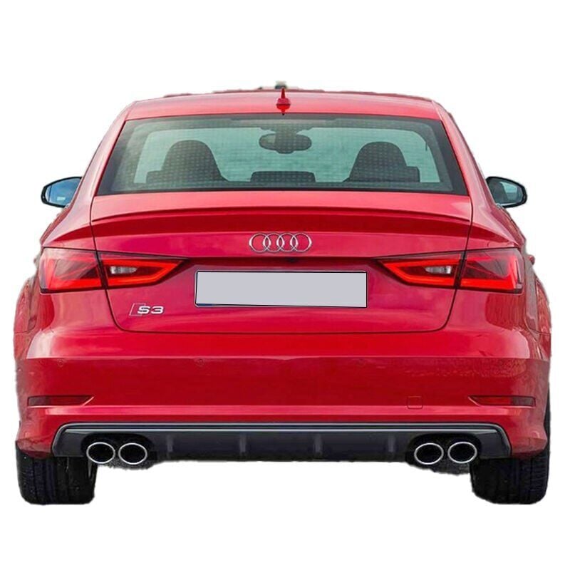 Audi A3 2015 Sedan Uyumlu Yedek Parça İnce Tip Spoiler Boyasız