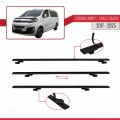 Citroen Jumpy 3 (K0) Space Tourer 2017 ve Sonrası ile Uyumlu BASIC Model Ara Atkı Tavan Barı Siyah 2 Adet