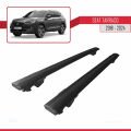 Seat Tarraco (KN2) 2018-2024 Arası ile Uyumlu HOOK Model Ara Atkı Tavan Barı Siyah 2 Adet