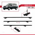 Honda CR-V 1997-2001 Arası ile Uyumlu BASIC Model Ara Atkı Tavan Barı Siyah 2 Adet