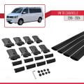 Volkswagen T6 Caravelle 2015-2024 Arası ile Uyumlu FLY Model Ara Atkı Tavan Barı Siyah 4 Adet