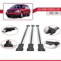 Kia Grand Carnival 2 (VQ) 2006-2014 Arası ile Uyumlu FLY Model Ara Atkı Tavan Barı Gri 3 Adet