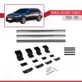 Honda Accord Tourer 2008-2012 Arası ile Uyumlu BASIC Model Ara Atkı Tavan Barı Gri 2 Adet