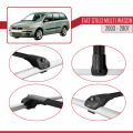 Fiat Stilo Multi Wagon 2003-2007 Arası ile Uyumlu ACE-1 Ara Atkı Tavan Barı Siyah 3 Adet