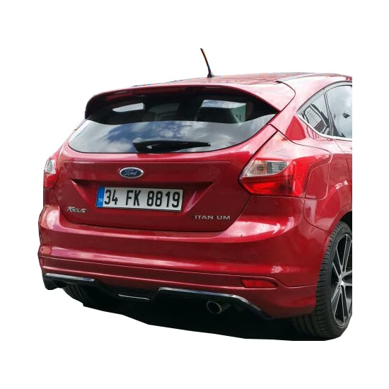 Ford Focus 3-3.5 HB Makyajsız Arka Tampon Eki Plastik Boyalı