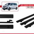 Opel Zafira Life 2019 ve Sonrası ile Uyumlu BASIC Model Ara Atkı Tavan Barı Siyah 3 Adet