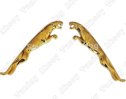 Jaguar Uyumlu Yedek Parça Altın Sarı Bagaj Logosu