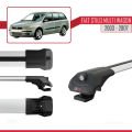 Fiat Stilo Multi Wagon 2003-2007 Arası ile Uyumlu ACE-1 Ara Atkı Tavan Barı Gri 3 Adet