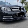Mercedes W204 2007-2014 C Serisi Uyumlu  Ön Lip Brabus- Pıano Black (Parlak Siyah) (AMG)