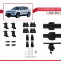 Ssangyong Korando 4 (C300) 2019 ve Sonrası ile Uyumlu ACE-4 Ara Atkı Tavan Barı Siyah 2 Adet
