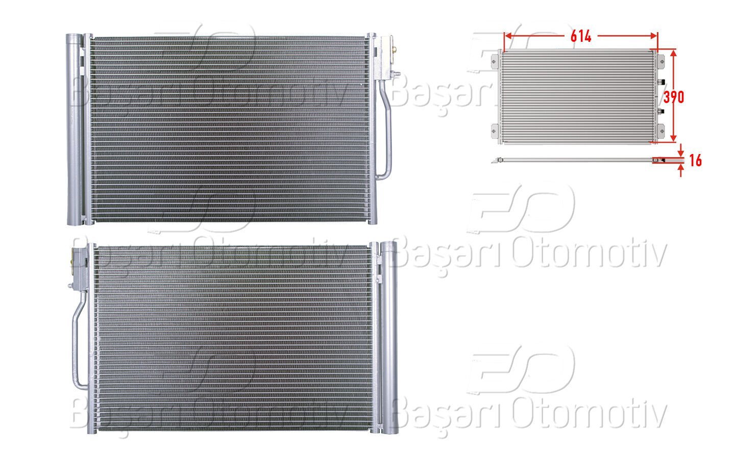 Opel Insignia B 1.4 1.5 1.6 2.0 CDTI 2017 Sonrası Klima Radyatörü 598X388X16