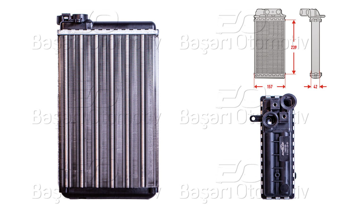 Opel Omega A 1987 ve Sonrası Uyumlu Mekanik Kalorifer Radyatörü