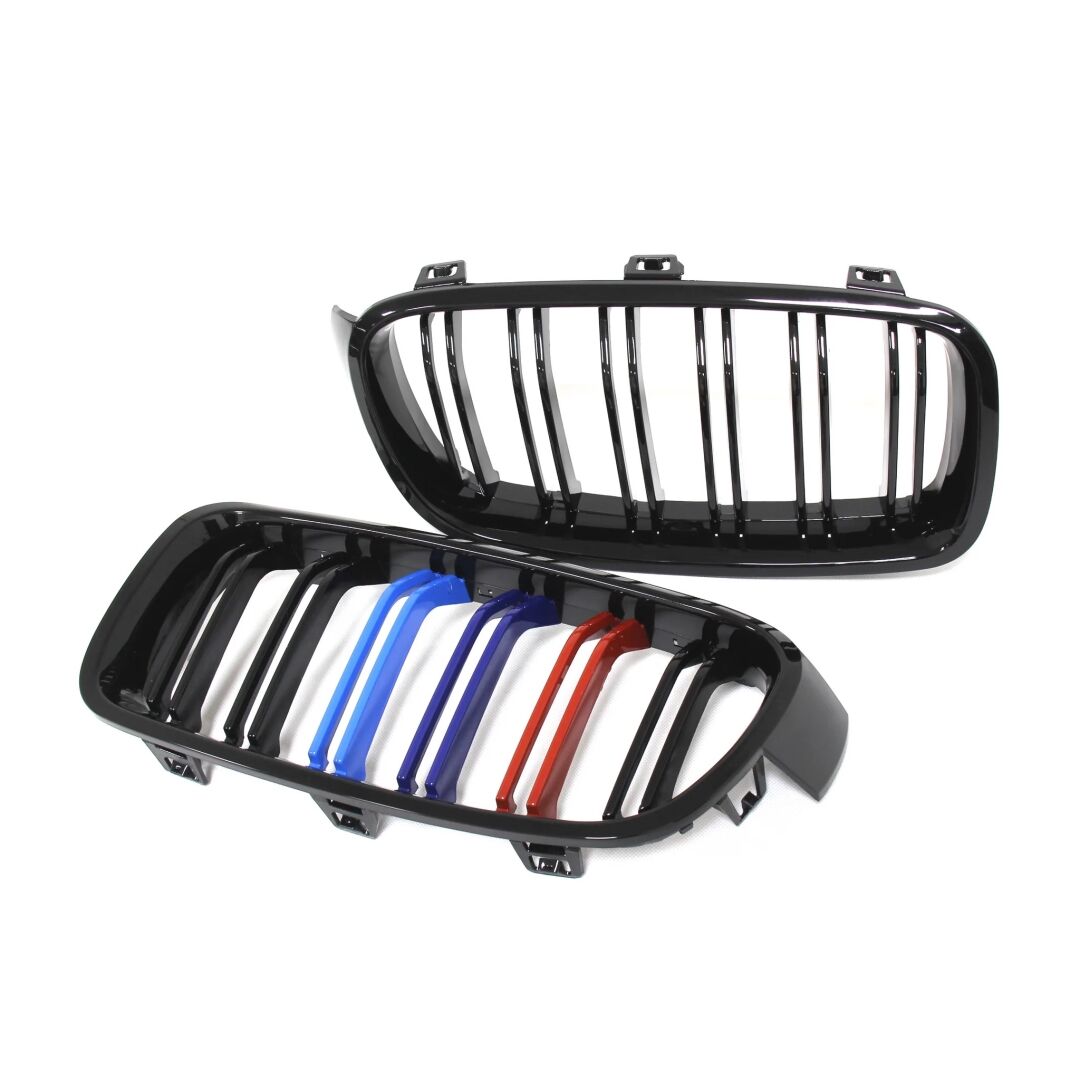 Bmw 3 Serisi F30 2012-2018 M3 Görünüm Böbrek Çift Çizgi Panjur M Renk