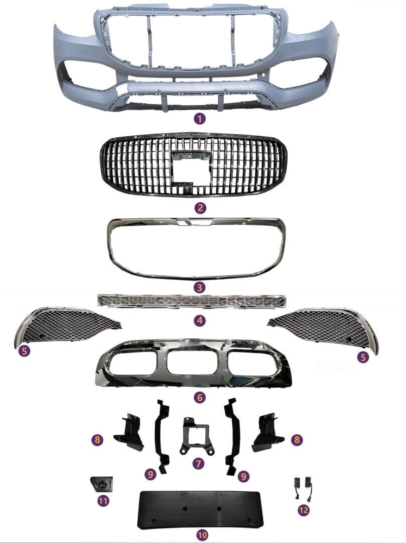 Mercedes W907 Sprinter İçin Uyumlu Yedek Parça Maybach Ön Tampon & Panjur