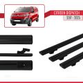 Citroen Dispatch (K0) 2017 ve Sonrası ile Uyumlu BASIC Model Ara Atkı Tavan Barı Siyah 3 Adet