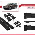 Alfa Romeo 156 (T932) Crosswagon 2003-2007 Arası ile Uyumlu FLY Model Ara Atkı Tavan Barı Siyah 2 Adet
