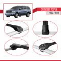 Chrysler Aspen 2004-2009 Arası ile Uyumlu ACE-1 Ara Atkı Tavan Barı Siyah 3 Adet