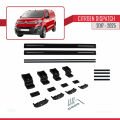 Citroen Dispatch (K0) 2017 ve Sonrası ile Uyumlu BASIC Model Ara Atkı Tavan Barı Siyah 2 Adet